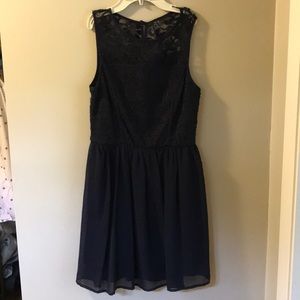 Navy blue juniors party dress